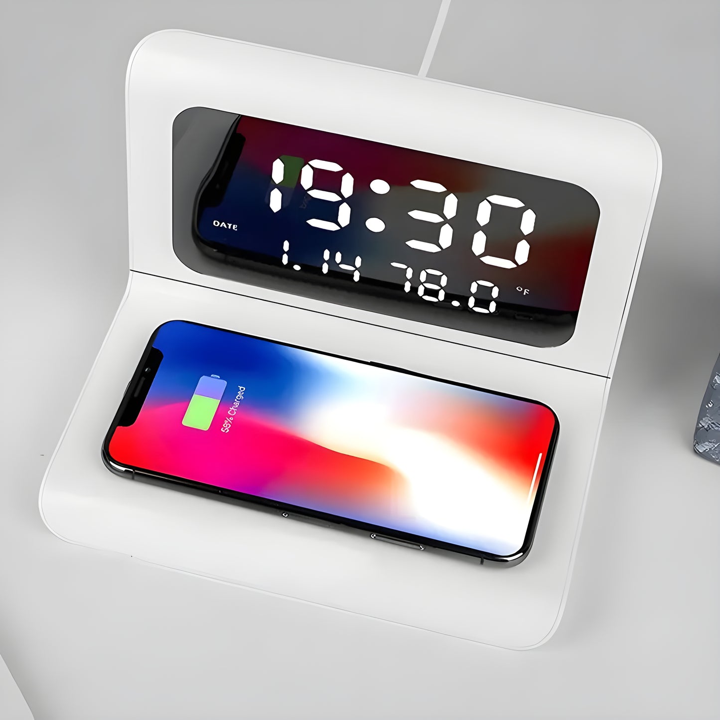 BySlim PowerWake | Draadloze oplader en wekker